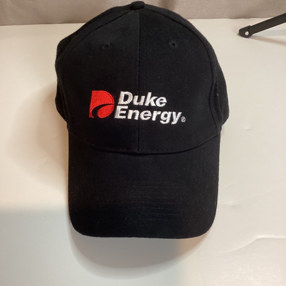 Duke Energy AMC Black Baseball Cap Hat Adjustable Hook Loop Strap Embroidered